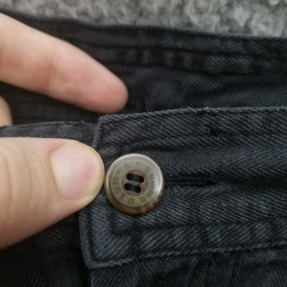 Summa Men's 38 Herringbone Black Chino Shorts 100% Silk 35.5" 6.25" 13.5" - Picture 5 of 11